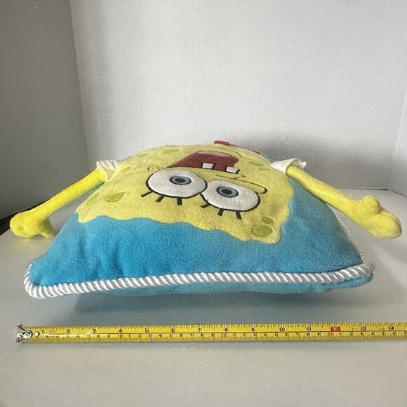 SpongeBob SquarePants VTG 3D Pillow Plush 2001 Viacom Arms & Legs 14x16" NICE!! - Picture 3 of 6